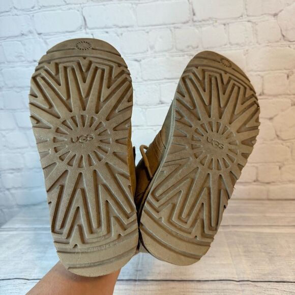 UGG Chestnut Suede Lace-Up Boots - Picture 7 of 9